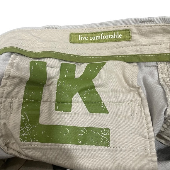 Haggar Men’s Life Khaki Comfort Straight Leg Pants in Light Tan Size 34 - Picture 12 of 14